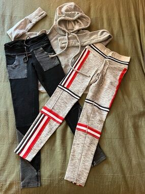 Set of 3 Free People Movement Leggings and Hoodie